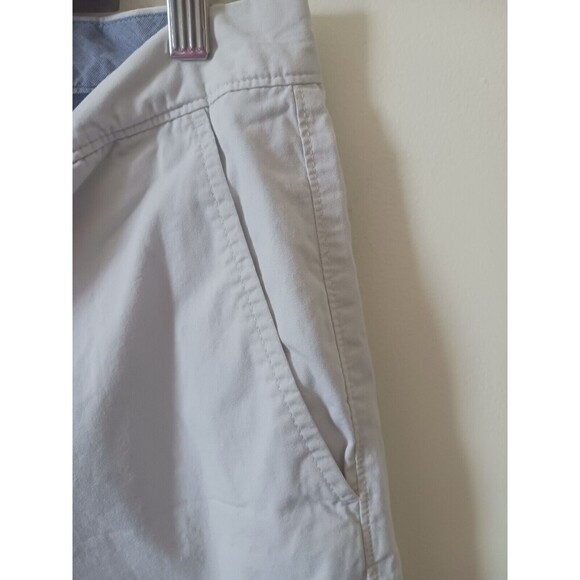 J.Crew Club Mens Chino Shorts Mid Rise Flat Front Beige Tan Khaki Size 35W - Picture 6 of 8